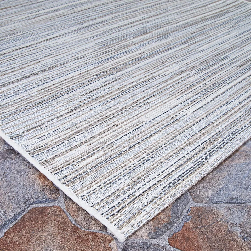 Alfombra de corredor interior exterior Monte Carlo - 2'3" x 7'10" Coastal Breeze en gris T... Foto 1 de 4