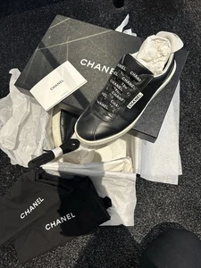 Chanel Trainers Black Size 36.5 More Like UK 4 - Picture 1 of 8
