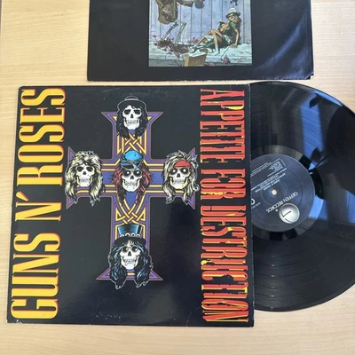 Guns N Roses Appetite For Destruction LP 1st US Press 1987 Complete W/OG Sleeve - Image 1 of 4