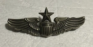 USAF Senior Pilot Wings Pinback N.S. Meyer Inc. NY 9 Over M Shield - Picture 1 of 6