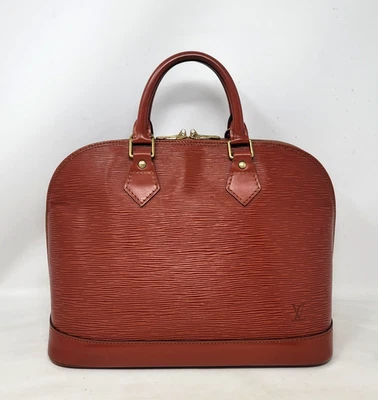 Bolso de Mano Louis Vuitton Alma PM Cuero Epi Marrón Caramelo Auténtico De Colección Foto 1 de 4