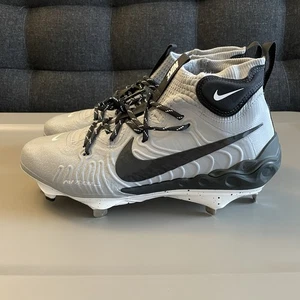Nike Alpha Huarache NXT Metal Baseball Cleats Wolf Grey Size 9.5 DJ6517-003 - Picture 1 of 6