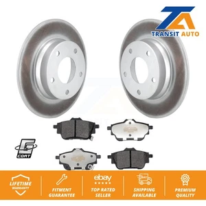 Coated Brake Rotor Semi-Metallic Pad Rear Kit For Nissan Sentra Disc rear brakes - Picture 1 of 11
