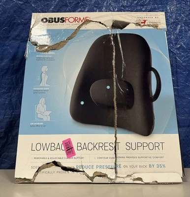 Cojín de asiento acolchado y píldora de soporte para respaldo bajo ObusForme Foto 1 de 4