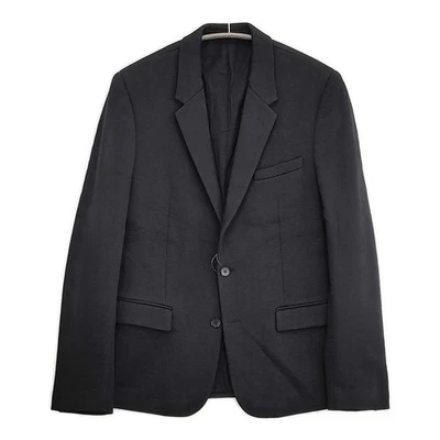 Jaqueta Maison Martin Margiela tamanho 50 2 botões elástica sob medida preta 5-1103T♪ - Imagem 1 de 4