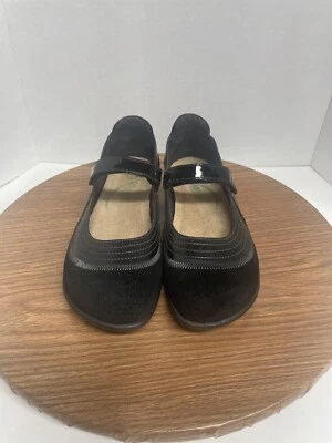 Zapatos zueco Mary Jane’s de gamuza charol negro Kirei para mujer Naot - 37 Foto 1 de 4