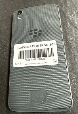 BlackBerry DTEK50 DUAL SIM Unlocked 16GB 3GB LTE Android Smartphone - Image 1 of 3