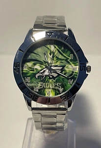 Reloj para hombre PHILADELPHIA EAGLES NFL Team Logotipo Acero Inoxidable-Plata NUEVO - Imagen 1 de 13