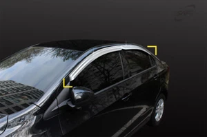 Chrome Plated weather shields 4pcs for 09/2011 ~ 2016 Holden Barina 4dr Sedan - Picture 1 of 6