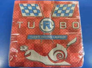 Turbo DreamWorks Movie Cartoon Racing Snail Birthday Party Beverage Napkins - Picture 1 of 1