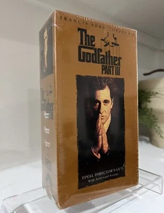 The Godfather III VHS 2 Tape Set New Sealed Collector Movie Box Set Vintage - Picture 1 of 4
