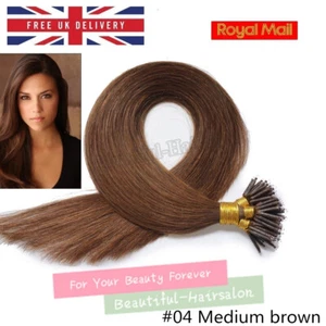 1 G 14"-24" Nano Ring Tip Micro Bead Remy Human Hair Extensions 1g Double Drawn - Picture 1 of 10