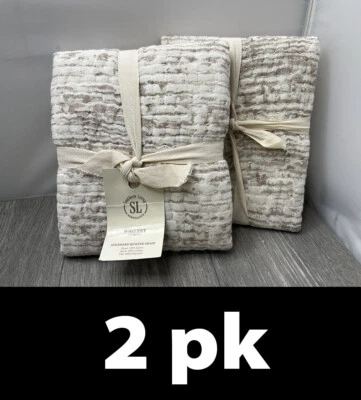 2pk Southern Living Simplicity Whitney Almohada Falsa, Multi Taupe Tamaño Estándar Foto 1 de 4