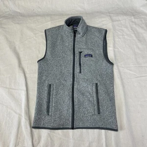 Patagonia Better Sweater Weste Herren Small S grau durchgehender Reißverschluss Fleece Logo Outdoor USA - Bild 1 von 14
