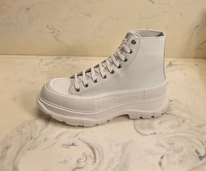 New! Alexander McQueen 'Tread Slick' Boot White Mens Size 9 US 42 Eur. MSRP $990 - Picture 1 of 11