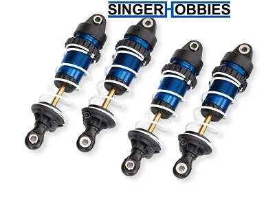 Traxxas 10765-BLUE Shocks GTR Long w/ Springs for Mini Maxx TRA1 - Image 1 of 2