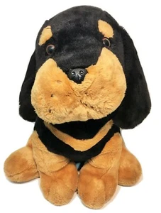 Kellytoy Rottweiler Plush LARGE Stuffed Animal Black Brown 19" Doberman Pinscher - Picture 1 of 10