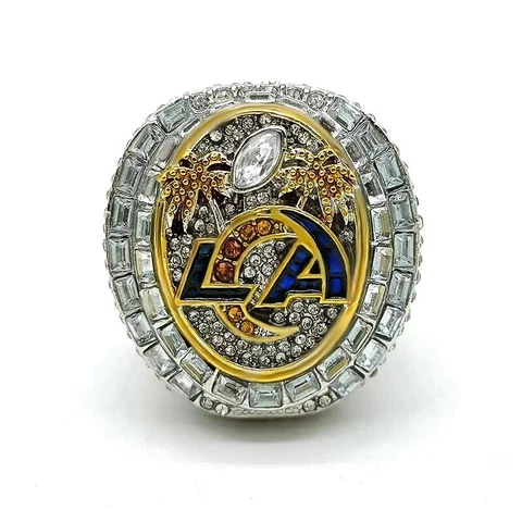 2021 LA Los Angeles Rams World Champions NFL REPLICA Ring - 13 Players Size 8-13 Cover