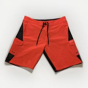 NWOT Pelagic FX90 Tactical Fishing Boat Shorts Men Size 38 Red Black 6 Pocket - Picture 1 of 12