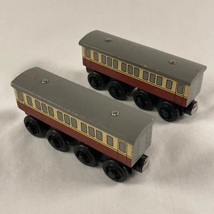Thomas the Train Wooden Railway Gordon’s Express Coach 2003 Lot Of 2 Coaches - Picture 1 of 8