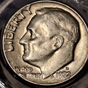1972 D Roosevelt Dime Multi-Error Coin - Picture 1 of 4