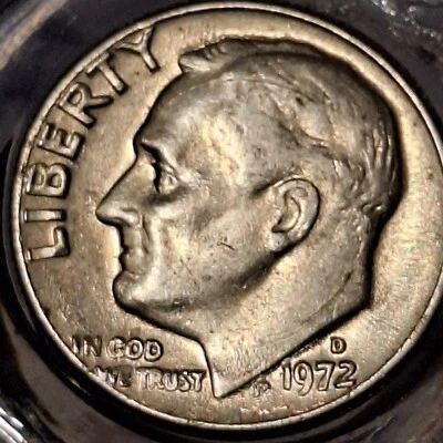1972 D Roosevelt Dime Multi-Error Coin - Image 1 of 4