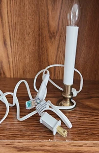 Nicole - Solid Brass Electric Candle Lamp- 7 W Bulb - 1000 Hr - Picture 1 of 5