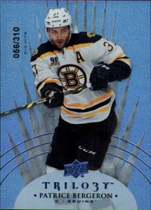 2014-15 Upper Deck Trilogy Radiant Blue #54 Patrice Bergeron /310