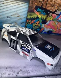 Ken Block 1/10 Ford Cossie Escort White Tamiya 200mm Body Only Custom Painted - Picture 1 of 24