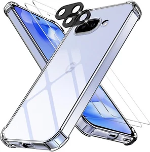 Coque Antichoc pour Google Pixel 9A + 2 Verres Trempés + 2 Protection Caméra - Photo 1 sur 8