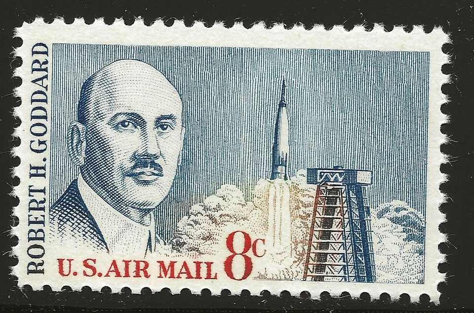 US Scott #C69, Single 1964 Air Mail 8c FVF MNH - Image 1 of 1