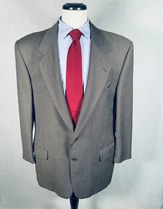 Vintage Valentino Blazer Mens 44R Brown Wool Sport Coat Jacket Italy - Picture 1 of 15