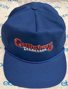 Vintage Gatlinburg Tennessee Navy Blue with Braided Trim Baseball Cap by OTTO - Bild 1 von 4