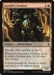 MTG Kozilek's Sentinel FOIL Battle for Zendikar Common NM - Picture 1 of 1