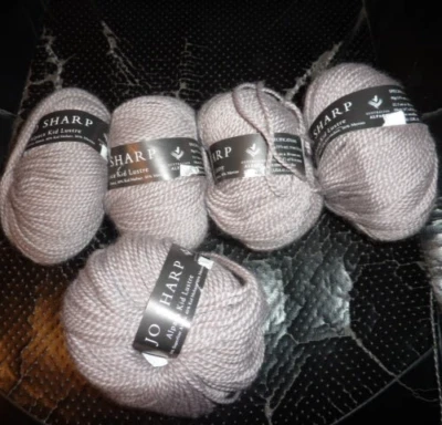 5 HIELES - Hilo Jo Sharp Alpaca Kid Lustre -Alpaca/Kid Mohair/Merino 50 g - GRIS Foto 1 de 2