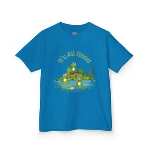 Cute 'It's All Good' Kids Tee for Playful Days, Kids Cotton Shirt - Picture 1 of 83