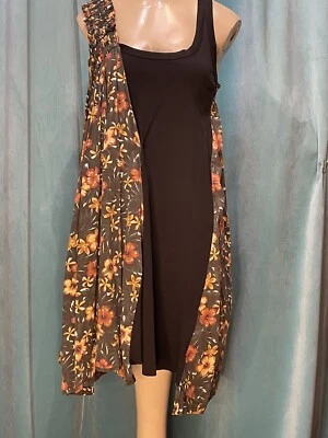 Vestido Floral Asimétrico Vintage Y3 Yohiyamamoto Talla S-p Hecho en China Foto 1 de 4