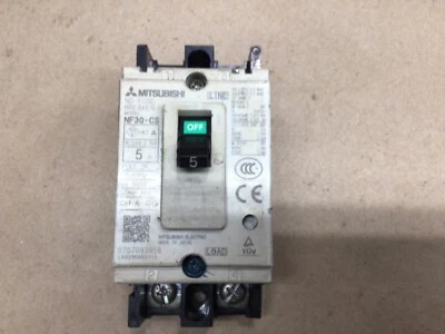Disyuntor Mitsubishi NF30-CS 5 amperios 2 polos 500 V 50/60 Hz #4017H47 Foto 1 de 3