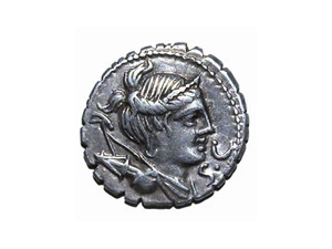 Moneda romana: Denario, s. I a.c., 78 a 77 a.c. - Picture 1 of 2