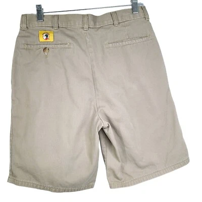 Pantalones Cortos Duck Head Para Hombre 31” Tostado Plisado Exterior Algodón Calce Regular De Colección Años 90 Y2K Foto 1 de 4