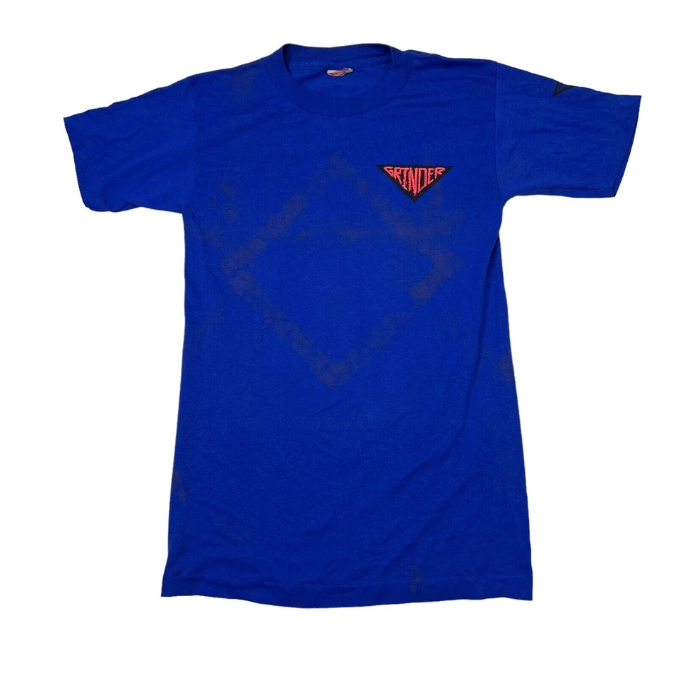 Ocean Pacific OP VTG 1991 Grinder Skateboarding Tee T-Shirt Blue Youth Large - Imagem 1 de 4