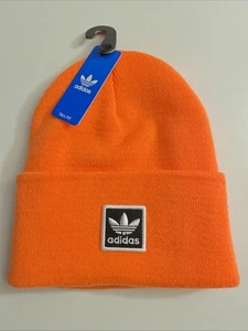 Adidas Originals Unisex Originals Tall Utility Beanie Neon Bright Orange - Bild 1 von 6