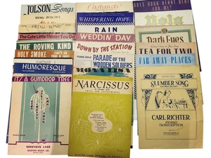 Vintage 1927-1950 Lot of 24 Pieces of Sheet Music See All Pics for Titles - Picture 1 of 13
