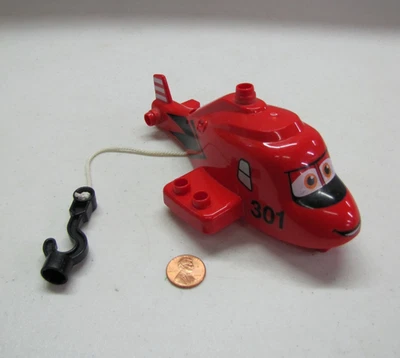 Lego Duplo Red Fire & Rescue Helicopter Blade Ranger Body Disney - Image 1 of 4