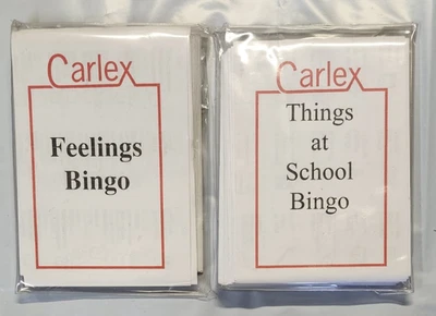 Lingo Bingo Game by Carlex French/Spanish Teaching Aids Feelings + School Bingo - Image 1 of 4