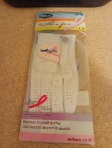 Womens Wilson Hope LX Premium Stay Soft Leather White Left Glove Size Medium - Picture 1 of 4