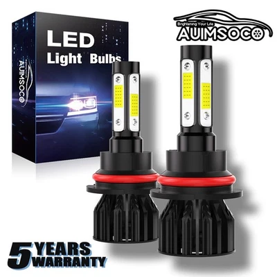 For Ford Mustang 1994-2004 2x 9007 LED Xenon Headlight Light Bulbs Replacement - Image 1 of 4