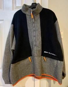 Vintage 90’s No Fear Herren XL schwarz Fleece 1/2 Zip Pullover Sweatshirt neuwertig - Bild 1 von 12