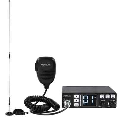Retevis MB63A CB-Autoradio mit CB Antenna für Trucker/Roadtrips/CampingRetevis