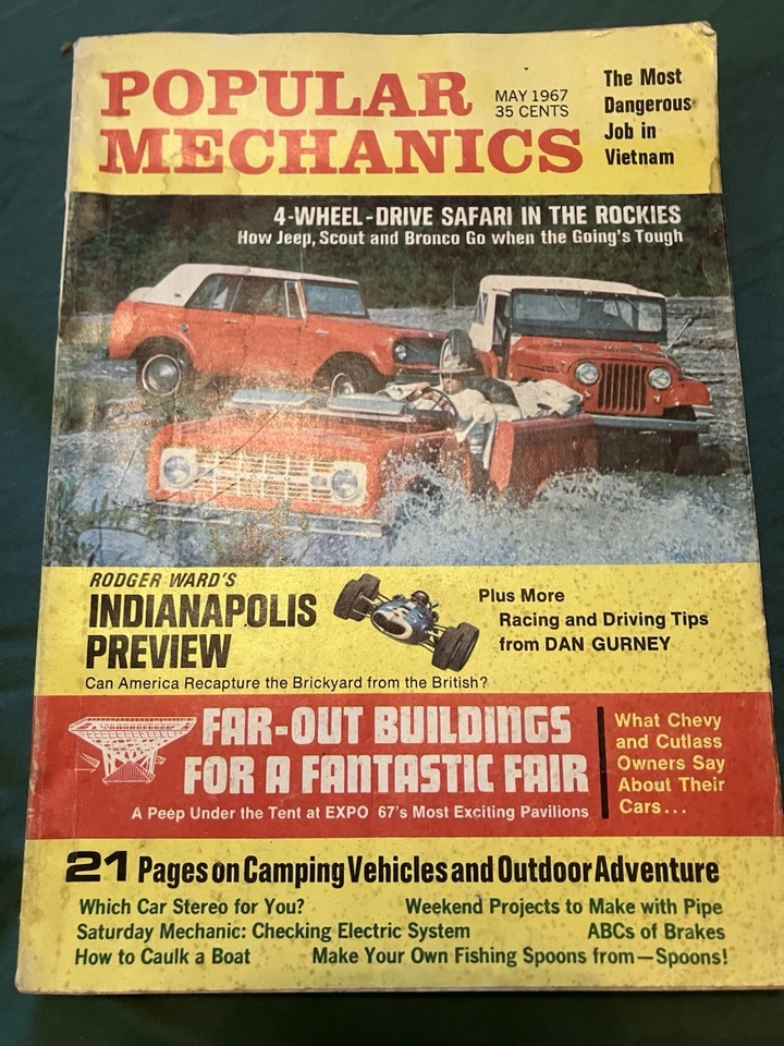 Popular Mechanics Magazine May 1967 Vintage Foto 1 de 4